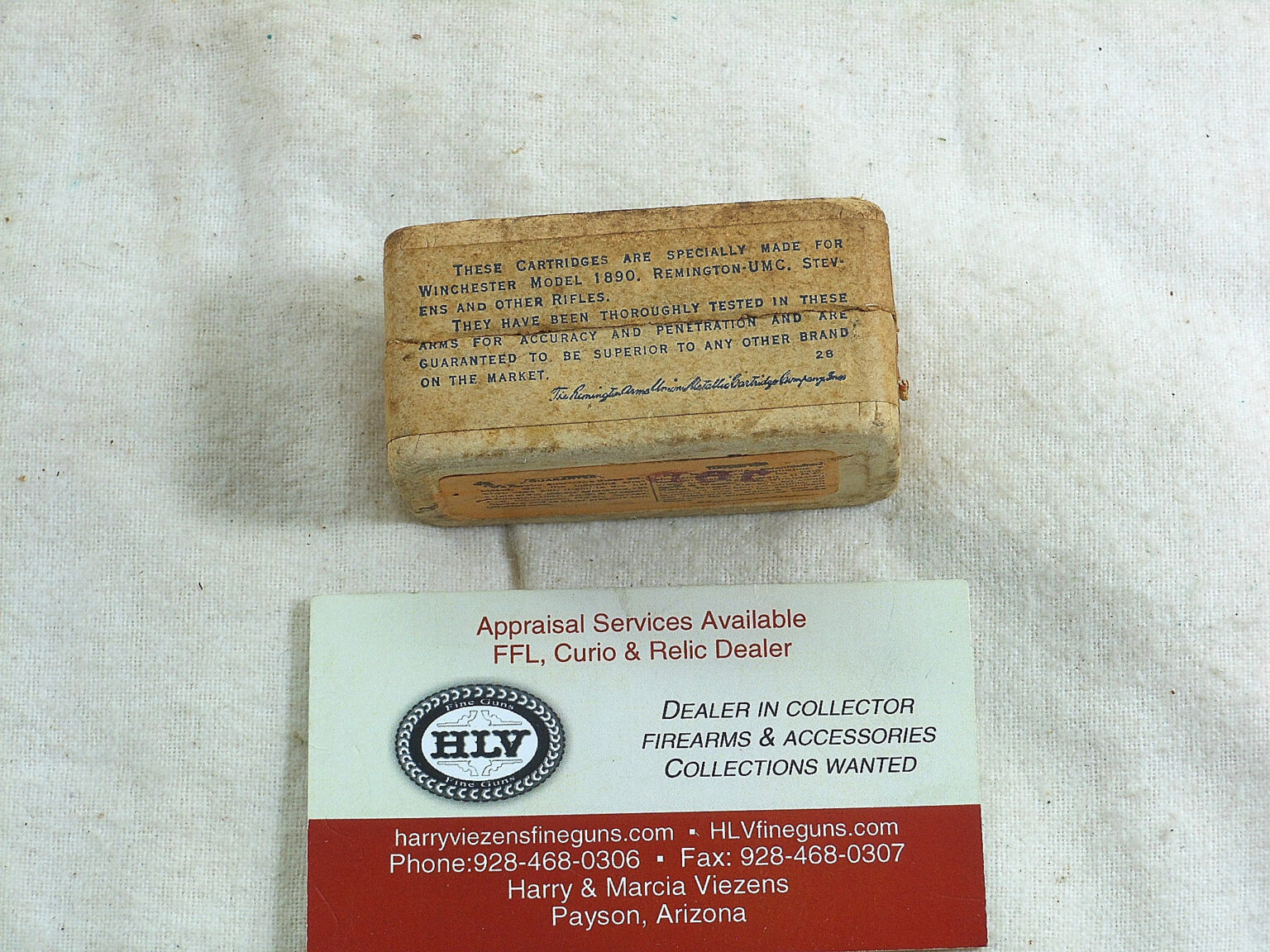 Remington UMC Early Box Of 22 W.R.F. With Copper Shells - ITEM 2030 ...