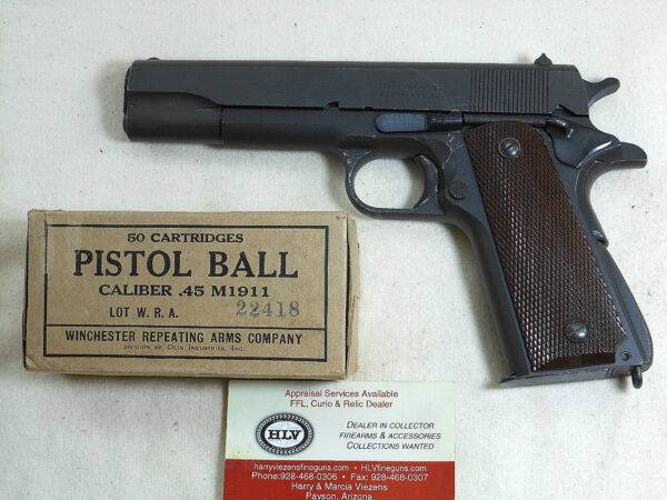 Remington Rand Model 1911-A1 W.W.2 Issue In Near New Condition ITEM 3172