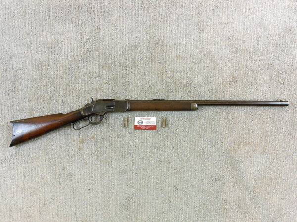 Winchester Model 1873 Rifle With Button Magazine In 38 W.C.F.  ITEM 3245