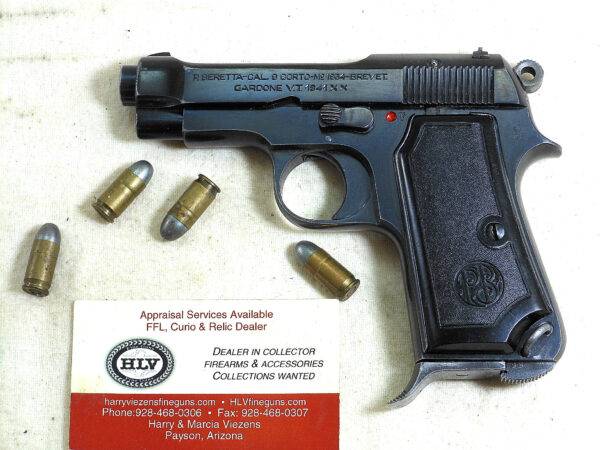 Beretta War Time Model 1934 With High Polish Finish For Italian Army ITEM 3261