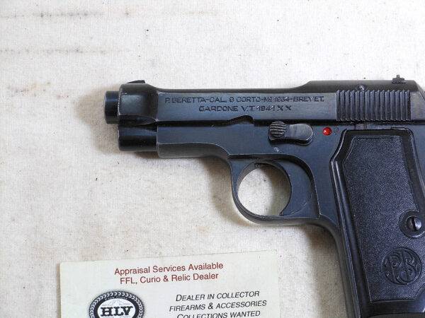 Beretta War Time Model 1934 With High Polish Finish For Italian Army ITEM 3261 - Image 2