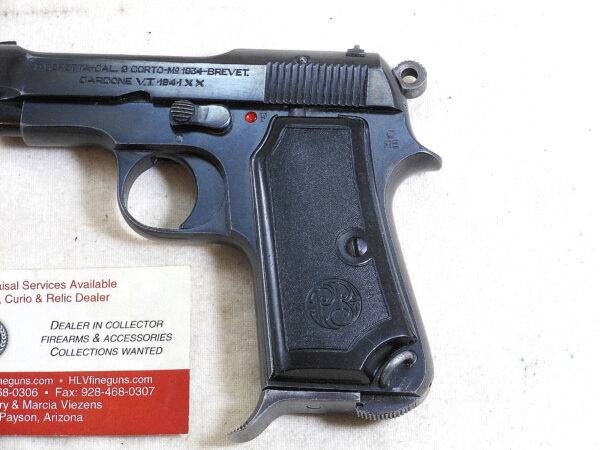 Beretta War Time Model 1934 With High Polish Finish For Italian Army ITEM 3261 - Image 3