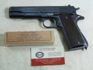 Colt Model 1911-A1 Military Pistol Robert Sears Inspected In Original Blued Finish ITEM 3266