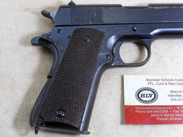 Colt Model 1911-A1 Military Pistol Robert Sears Inspected In Original Blued Finish ITEM 3266 - Image 7