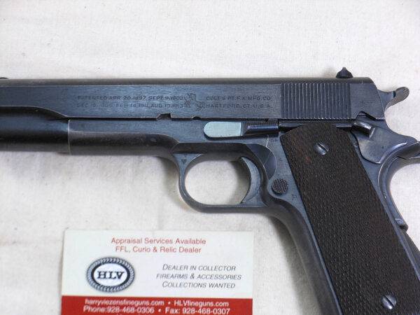 Colt Military Model 1911-A1 Pistol Charles Reed Inspected In Original Condition ITEM 3267 - Image 3