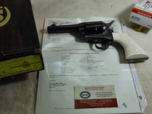 Colt Third Generation Custom Shop Black Powder Frame Store Keepers Model Special Barrel And Special Ivory Grips ITEM 3405