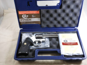 Colt Python High Polish Stainless 357 Magnum With Original Box ITEM 3419