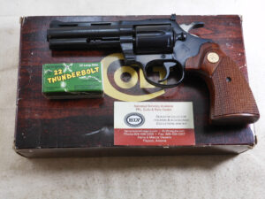 Colt Diamondback 22 Revolver New In The Original Box With 4 Inch Barrel ITEM 3438