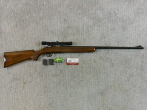 Browning T Bolt 22 Rifle In Near New Condition With Scope And Spare Magazines ITEM 3470