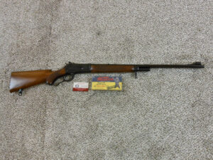 Winchester Model 71 Pre War Deluxe Rifle With Bolt Peep Sight In New Condition ITEM 3461