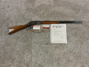 Winchester Model 1873 Antique Rifle In 38 W.C.F. With Factory Letter In Refinished Condition ITEM 3491