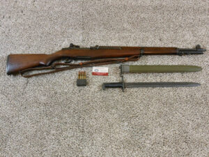 Winchester M1 Rifle 1943 Production All Original With Stock Tools Sling And Bayonet ITEM CR 1378