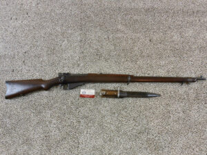 Winchester Lee Navy Rifle In The Rare Commercial Military Model With Original Bayonet ITEM 3511
