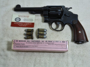 Smith & Wesson Early Model 1917 Revolver In Almost Unfired Condition ITEM 3531