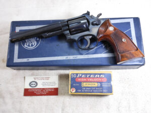 Smith & Wesson Model 19-2 357 Magnum With The Original Box And Papers ITEM 1376