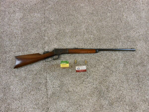 Winchester Model 1892 Rifle In 32 W.C.F. With Button Magazine In Very Nice Condition ITEM 3527