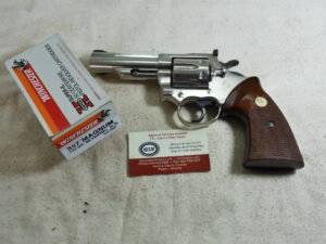 Colt Second Model Border Patrol Revolver With Rare Nickel Finish In 357 Magnum ITEM 3562